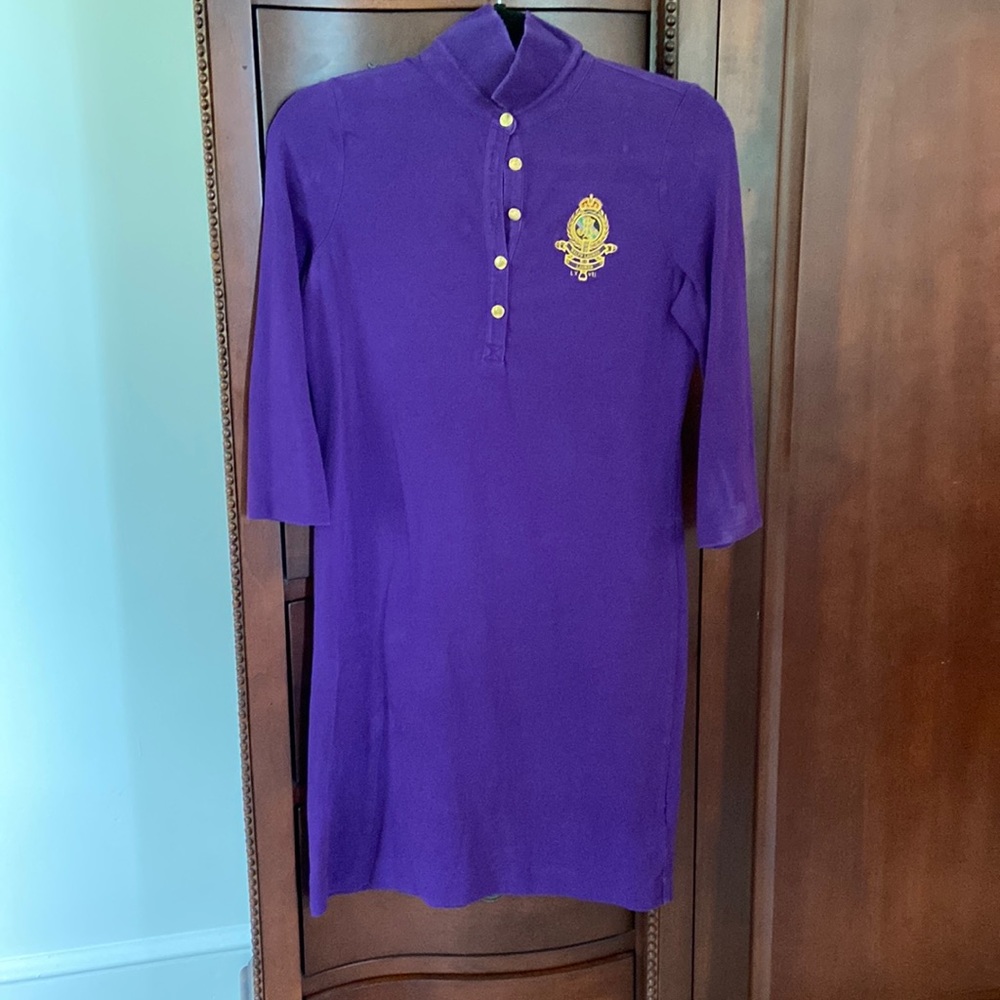 Purple Lauren ralph lauren size small 3/4 sleeve dress